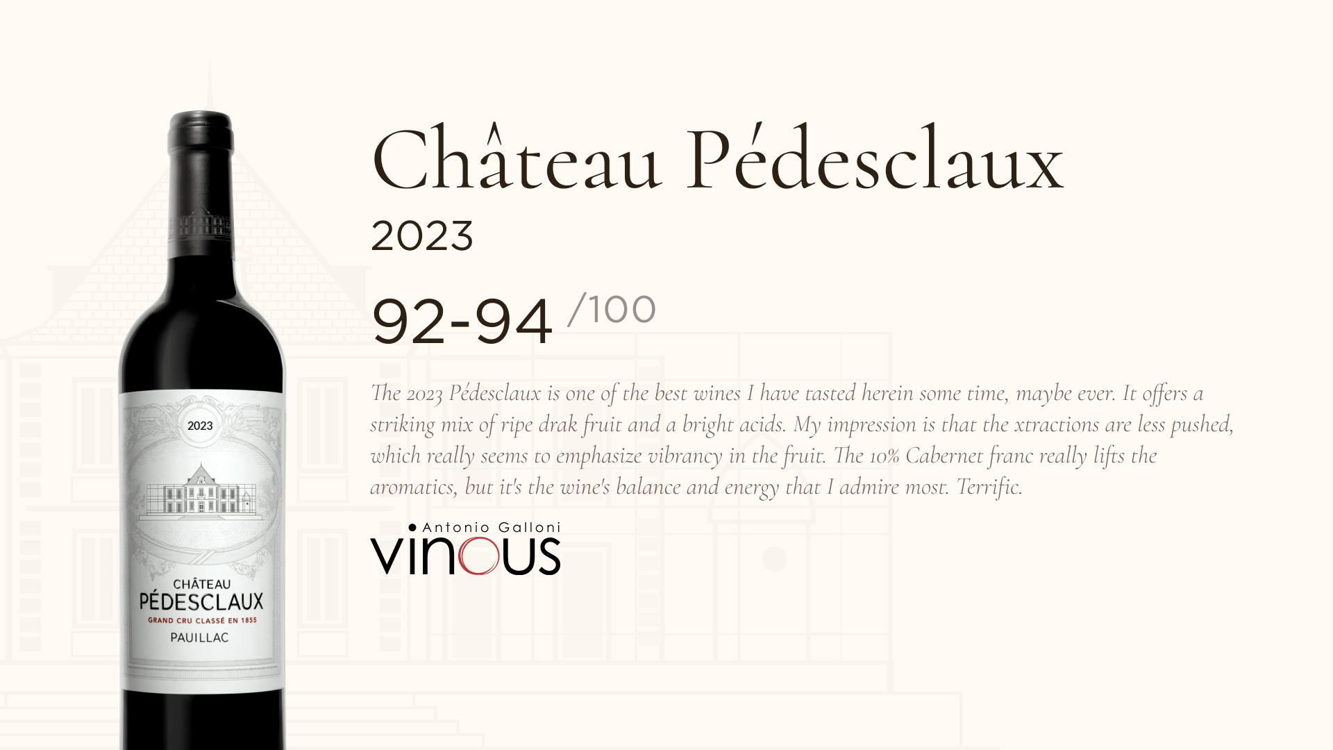 2023 is now available - Chateau Pedesclaux